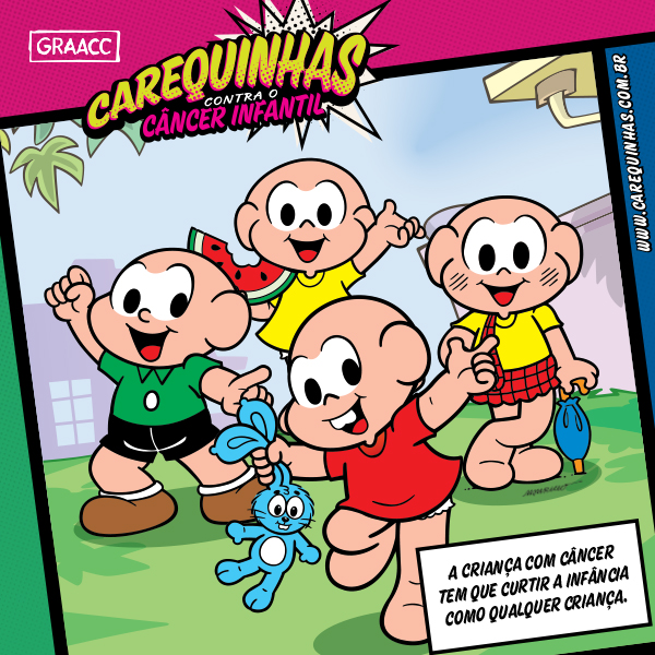 Carequinhas do GRAACC vira Bald Cartoons e rápa 40 personagens